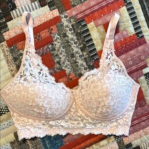 Lace Bralette in Pink 34 D